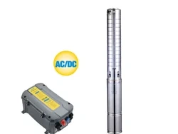 Pompe Solaire AC/DC  6m3/h, 130 mètres 1500w