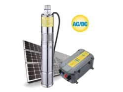 Pompe Solaire AC/DC  9 m3/h, 100 mètres 1500w